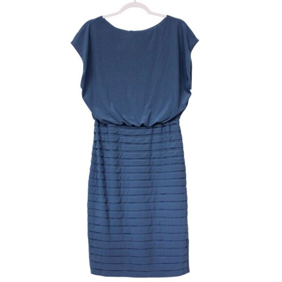 NWT Adrianna Papell Dress Size 10 Tiered Sheath Stretch Formal Party Cocktail - Picture 1 of 16